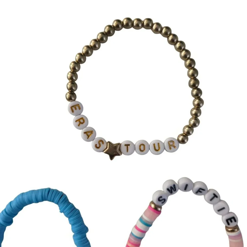 Taylor Swift Inspired Friendship Bracelets 11 Colorful Beaded Set Swifties Fans